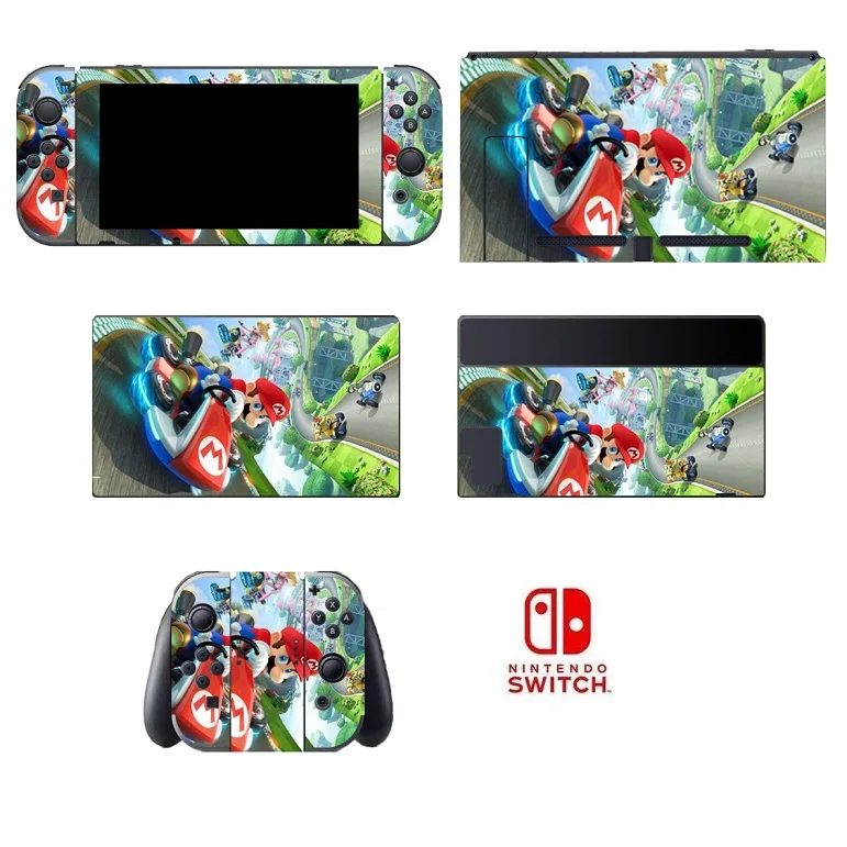 Супер MARI0 Kart виниловая наклейка защитная для Kind Switch skins наклейка s NS консоль nindoswitch - Цвет: Switch-403