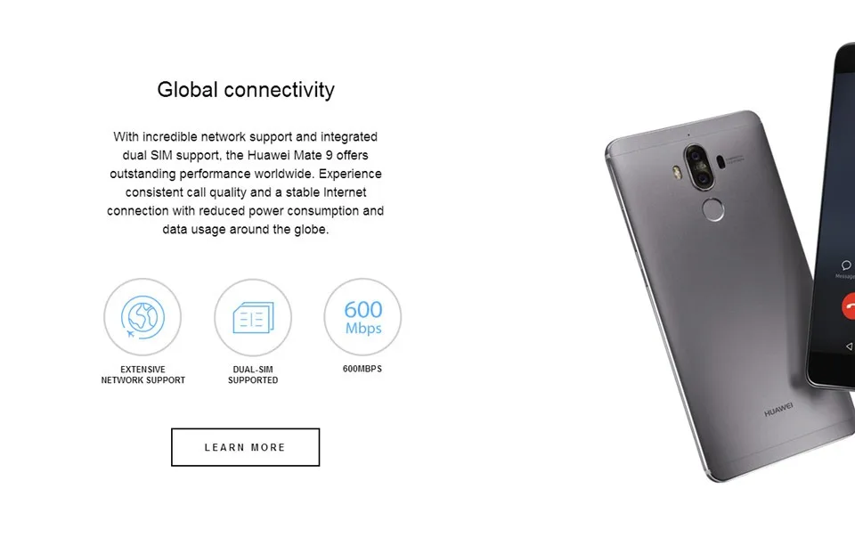 best huawei cell phone International Firmware HuaWei Mate 9 4G LTE Cell Phone Kirin 960 Android 7.0 5.9" FHD 1920X1080 6GB RAM 128GB ROM 20.0MP NFC latest cellphone of huawei
