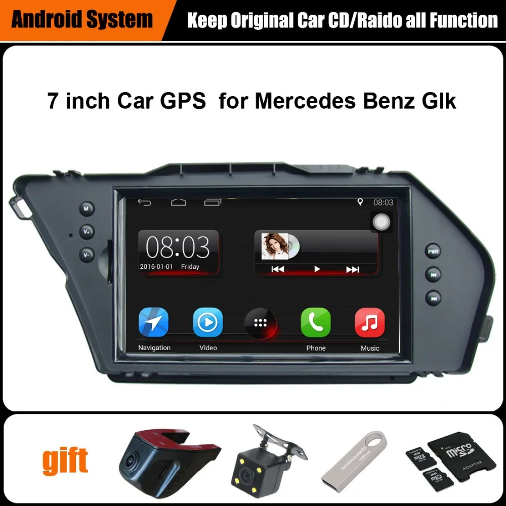 

Upgraded Original Car multimedia Player Car GPS Navigation Suit to Mercedes Benz Glk Support WiFi Bluetooth
