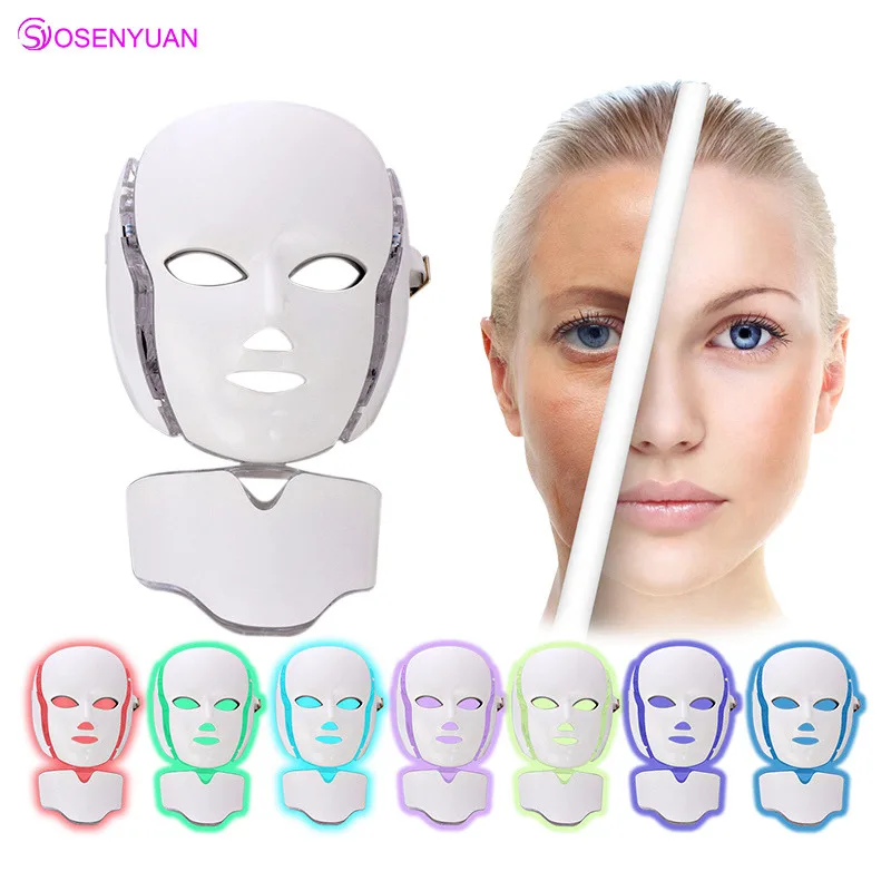 

Osenyuan The LED Mask For Face Neck EMS Micro-current Anti Wrinkle Acne Removal Skin Rejuvenation Electric Facial Beauty Machine