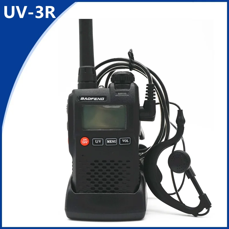 Baofeng Walkie Talkie UV-3R 136-174/400-470 MHz портативный CB радио UV 3R Plus мини двухдиапазонный ЖК-радиоприемник