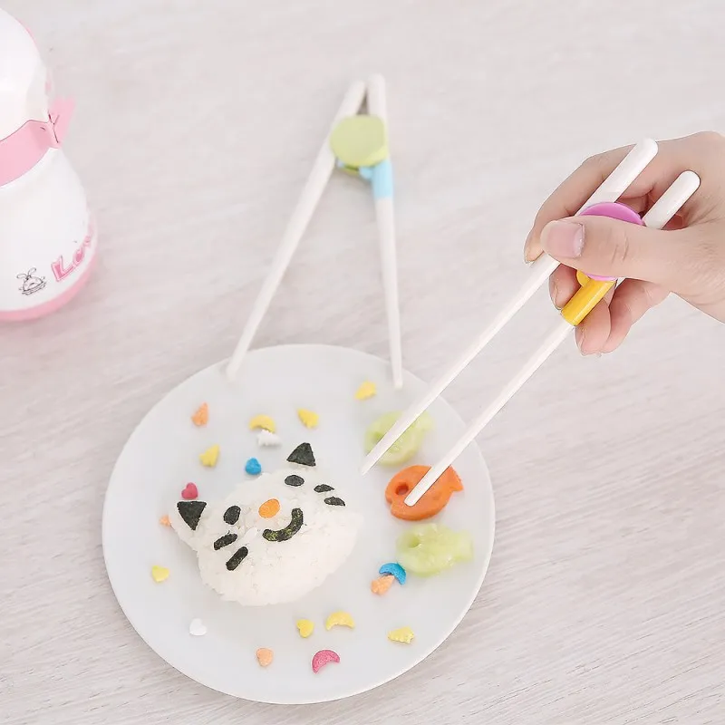

1 Pair Children Learning Training Use Chopsticks Kids Educational Gift Kitchen Tableware Dinning Tools Chinese Chopstick