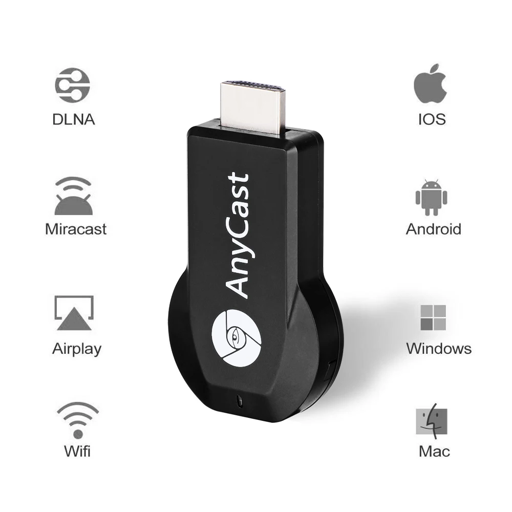 Anycast M2 iii плюс Miracast Chome литой беспроводной hdmi 1080 P тв карты Адаптер Wi Fi дисплей