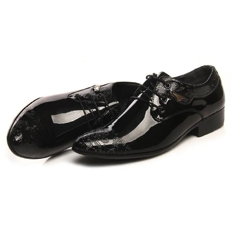 QWEDF/Новинка года; офисные вечерние туфли с гравировкой; деловые мужские кожаные туфли; мужские свадебные модельные туфли на высоком каблуке; BB-025