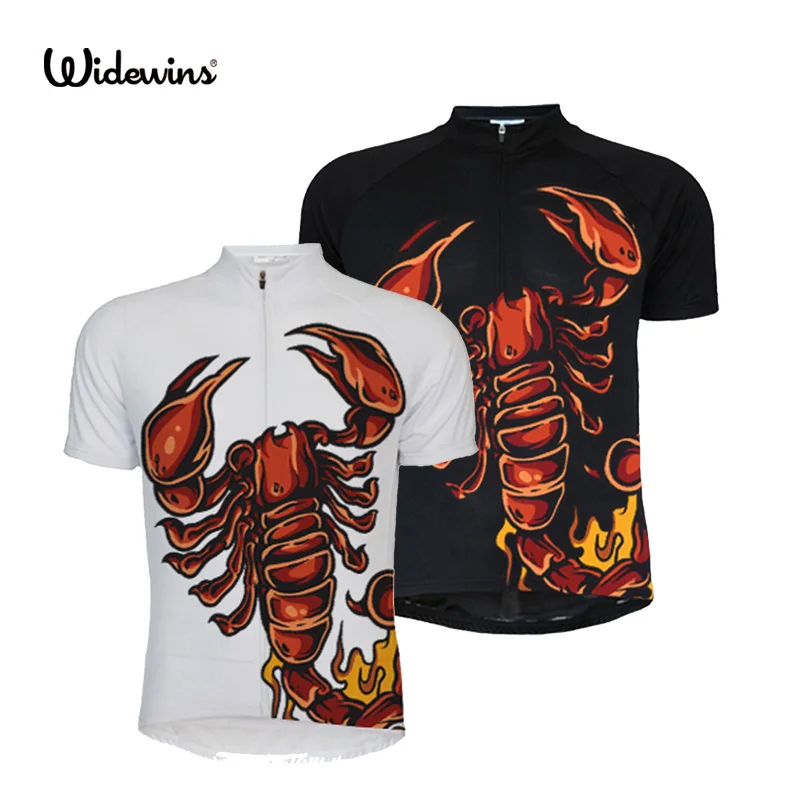 Pro team Scorpion cycling jerseys summer black and white Bicycle