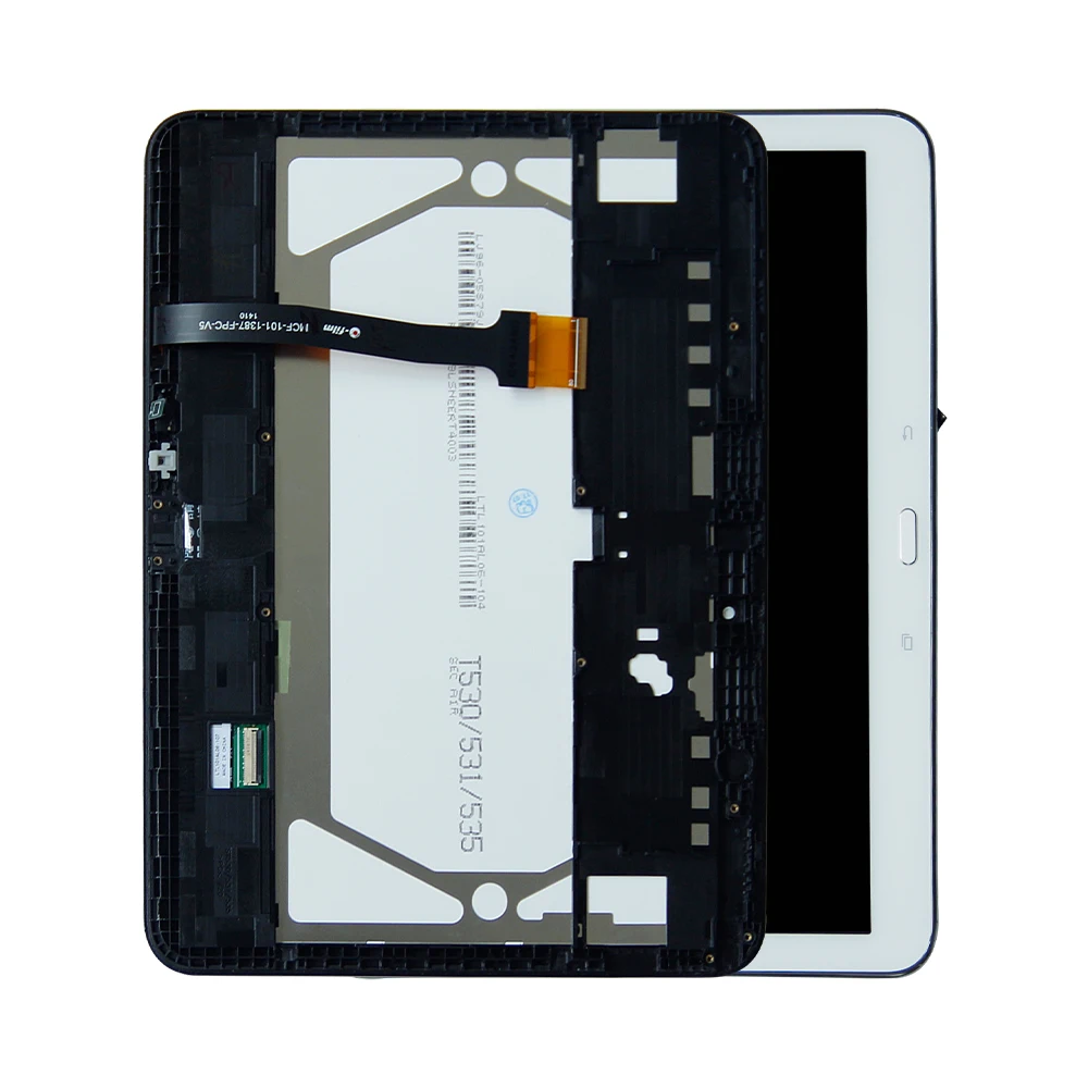 Для Samsung Galaxy Tab 4 10," T530 T531 T535 ЖК-дисплей Сенсорная панель экран стекло дигитайзер сборка+ рамка
