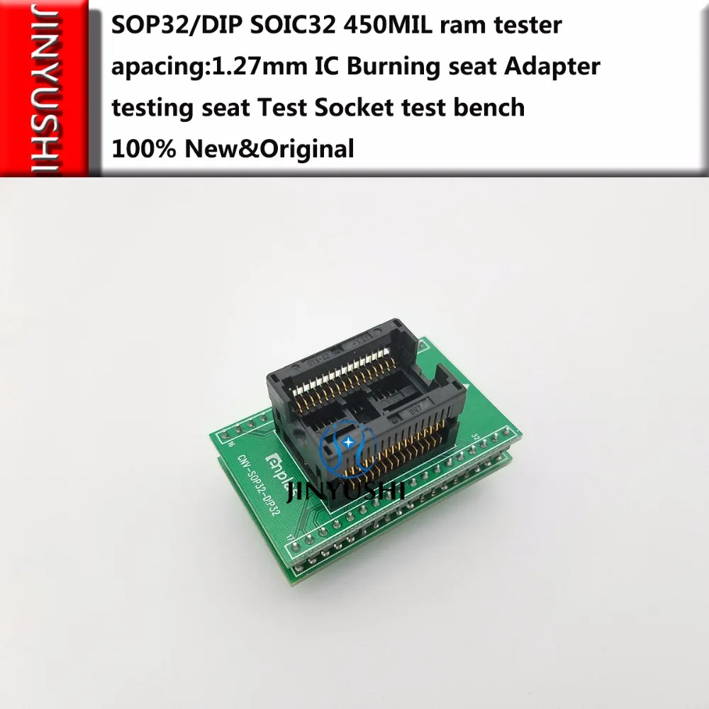 

Opentop SOP32/DIP SOIC32 ENPLAS 450MIL ram tester IC Burning seat Adapter testing seat Test Socket test bench in stock