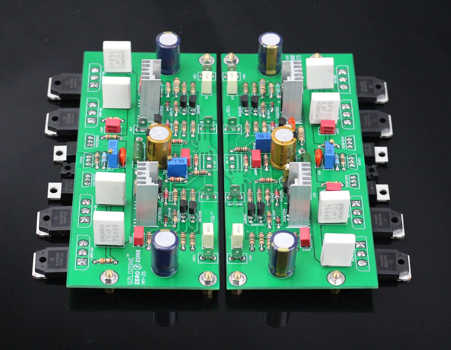 One Pair Assembled HM2S Class A Power Amplifier Base on KELL KSA50 Amp