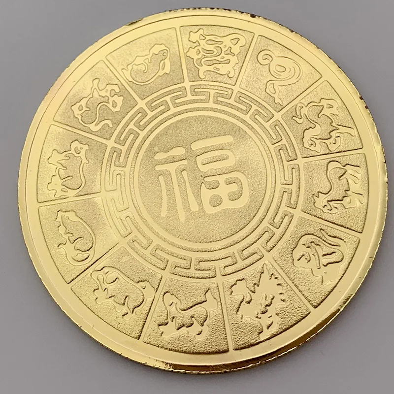 1PCS For New Year Commemorative Coin Pig Gold Plating Bitcoin Art Decorations Sexy Commemorative Coin Luck Commemorative Coin