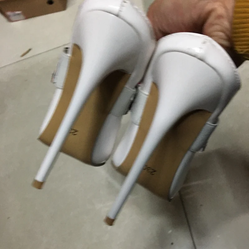 ASILETO Большие размеры 45 46 Обувь на высоком каблуке Для женщин Туфли-лодочки, с ремешком на пятке без шнуровки Свадебная вечеринка туфли на