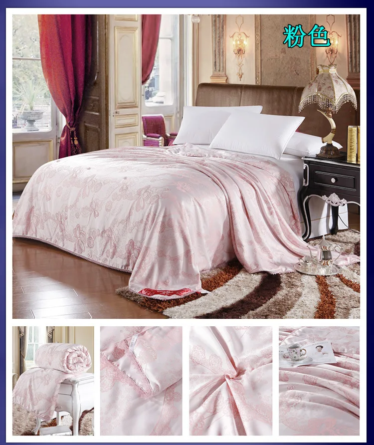 200*230cm Top quality Natural silk quilt Home Textile Summer quilts