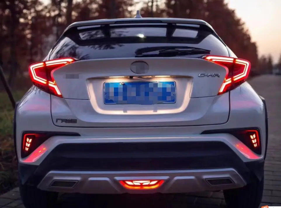 Автомобильный Стайлинг задние фонари для Toyota CH-R C-HR CHR светодиодные задние фары Противотуманные фары задние фары DRL+ тормоз+ Парк+ Сигнальные огни