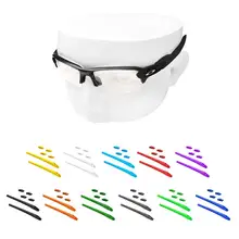 Oowlit kits de borracha nariz almofadas & earsocks para-oakley flak 2.0 xl oo9295 óculos de sol