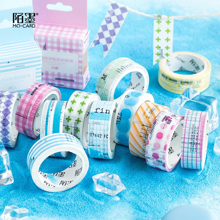 Collage Decorative Washi Tapes 5mm Wide Colorful Craft Tape Adhesive