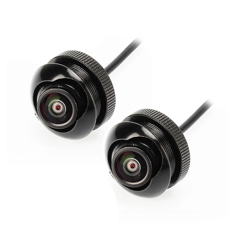  2 Pieces CCD HD 360 degree Ratote car rear view camera Front side view camera left right view blind