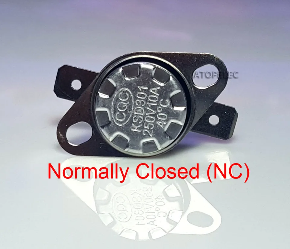 45 CCChaRLes 250V Ksd301 N.C Termostato Temperatura Sensor De Control T/érmico Interruptor 45-150 Grados