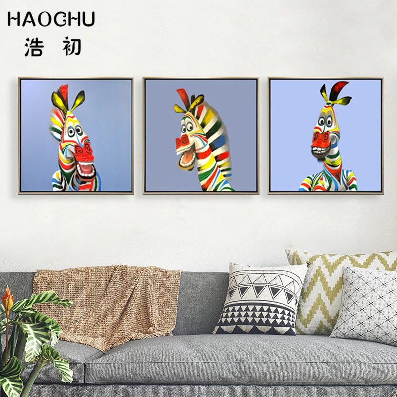 Фотообои с рисунком зебры животных животных|living room decoration|animal canvas paintingcanvas painting |