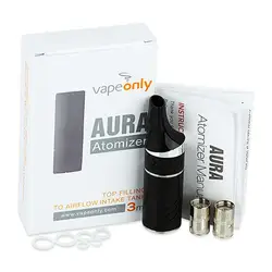 100% Оригинальные vapeonly Aura распылитель 3 мл Ёмкость бака e-сигареты распылителя Aura Tank для vapeonly Aura комплект