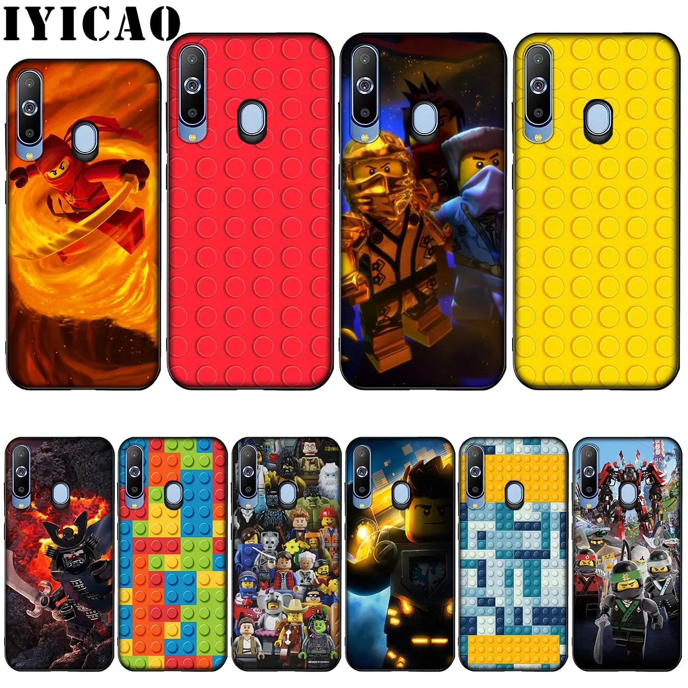

IYICAO Lego blocks Newly Arrived Transparent Silicone Soft Case for Samsung Galaxy A10 A30 A40 A50 A70 M10 M20 M30 Cover