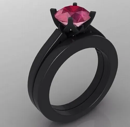 

choucong Jewelry Victoria Wieck Antique Claw Set CZ 10kt Black Gold Filled Wedding Ring Size 5-11 Free shipping gift