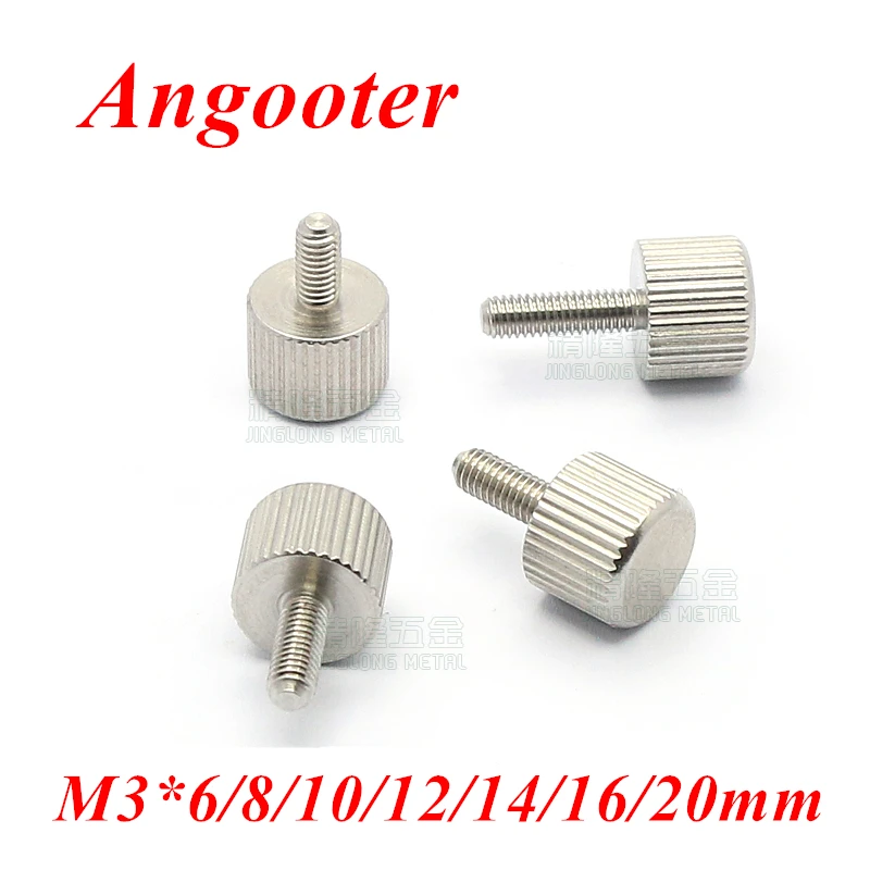 10pcs M3 Thumb Screws M3*6/8/10/12/14/16/20mm stainless steel Hand
