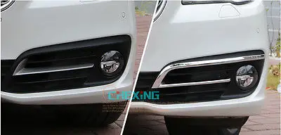 

For 2015-2014 BMW 5 Series f10 Chrome Front Fog light foglamps cover trim 2pcs