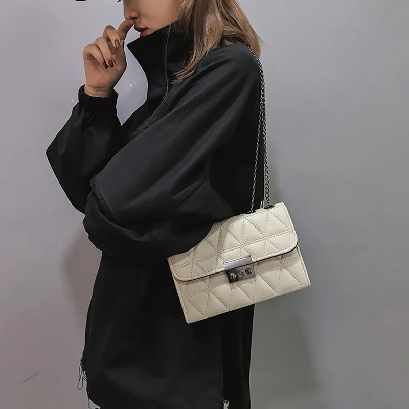 Women Winter Hot INS Popular Chain Shoulder Bags Fashion Travel Female Flap Mini Handbag PU Ladies Design Messenger Bolsa SS3481 (10)