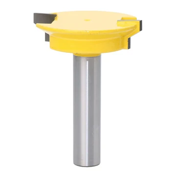 

1/2 Inch Woodworking Chisel Cutter Tool Yellow Durable Shank Straight Rail and Stile Router Bit