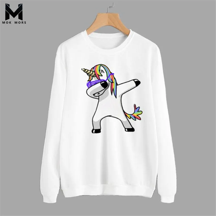 Women's New Casual Cute Animal Print Womens Hoodies Fashion Tide Brand Round Neck Cotton Breathable Long-sleeved Hoodie Women