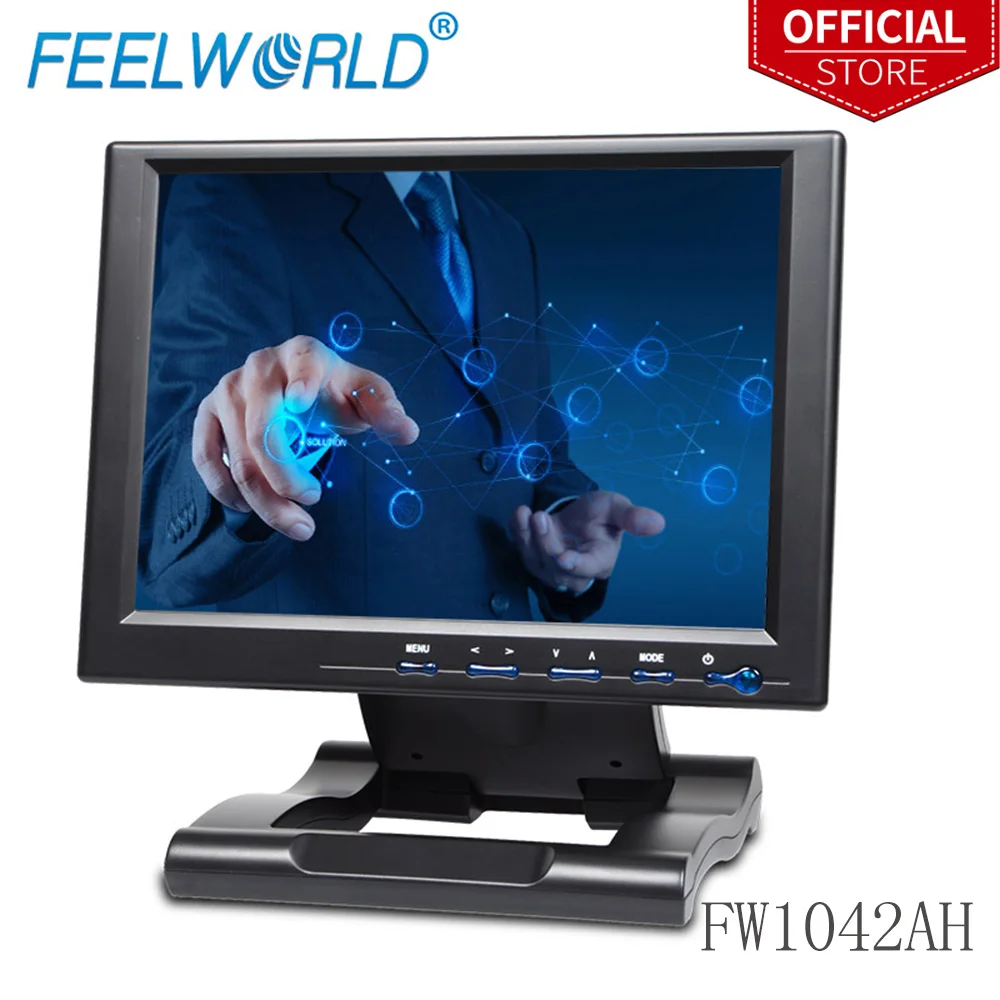 Feelworld FW1042AHT 10 4 дюйма 800x600 TFT LCD сенсорный монитор с HDMI VGA DVI YPbPr AV &quotсенсорный экран
