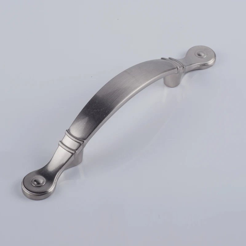 BRUSHED NICKEL 76 мм Американский Ретро стиль ORB Античный Железный кухонный шкаф буфет дверная ручка матовая никелевая черная Выдвижная коробка 3" - Цвет: BRUSHED NICKEL
