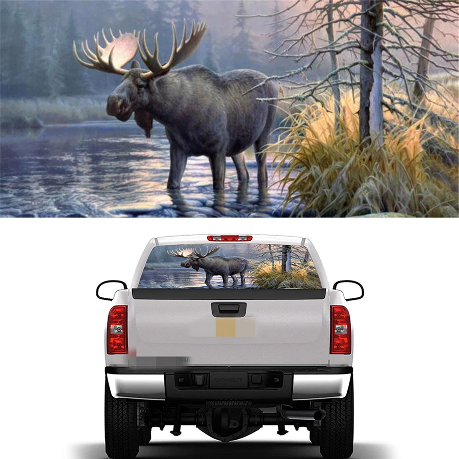 1 шт. 22 &quotx 65&quot заднего окна графическая наклейка лесные животные Moose на заднее
