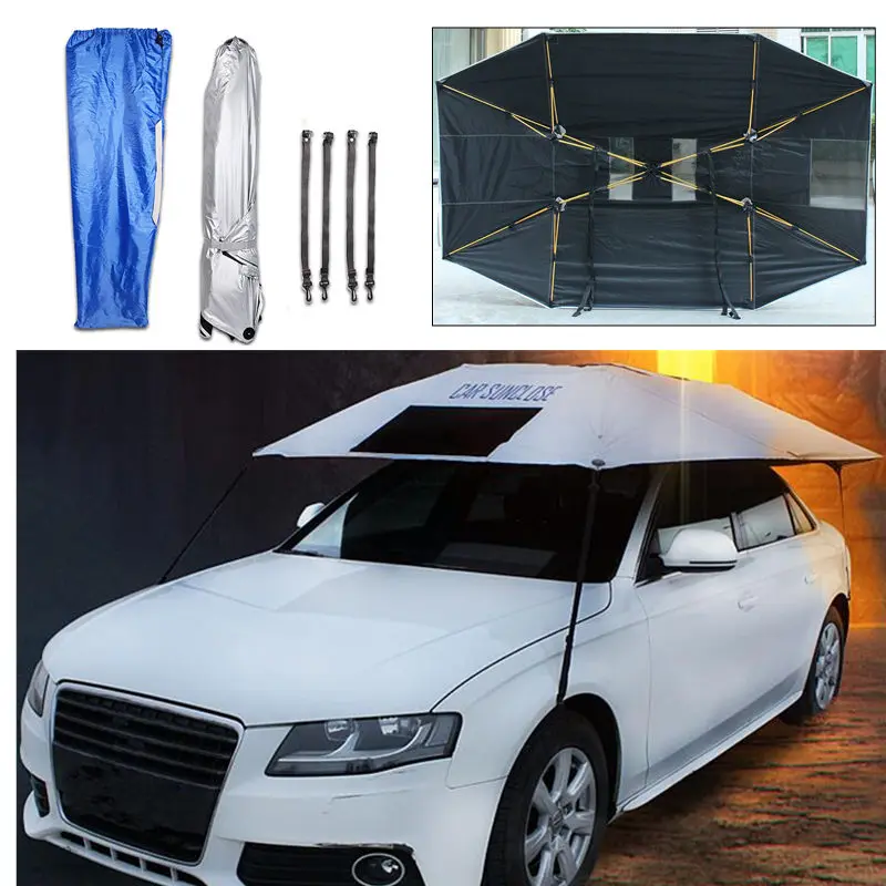 

320x220cm Automatic Car Umbrella Sunshade Tent Roof Cover Anti-UV Hot Protection Outdoor Protector Sun Shade Summer