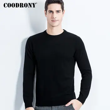 

COODRONY Merino Wool Sweater Men Classic Casual O-Neck Pullover Men Winter Thick Warm Cashmere Sweaters Plus Size Pull Homme 315
