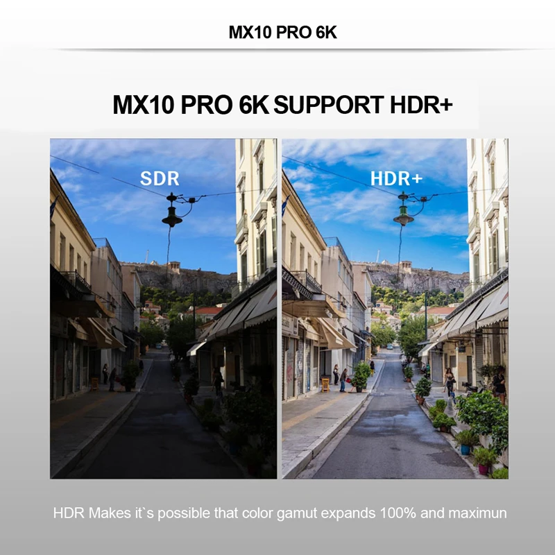  XGODY 6K Smart Android 9.0 TV Box MX10PRO 4GB 32GB/64GB Allwinner H6 Quad Core WiFi USB 3.0 HDMI 2.