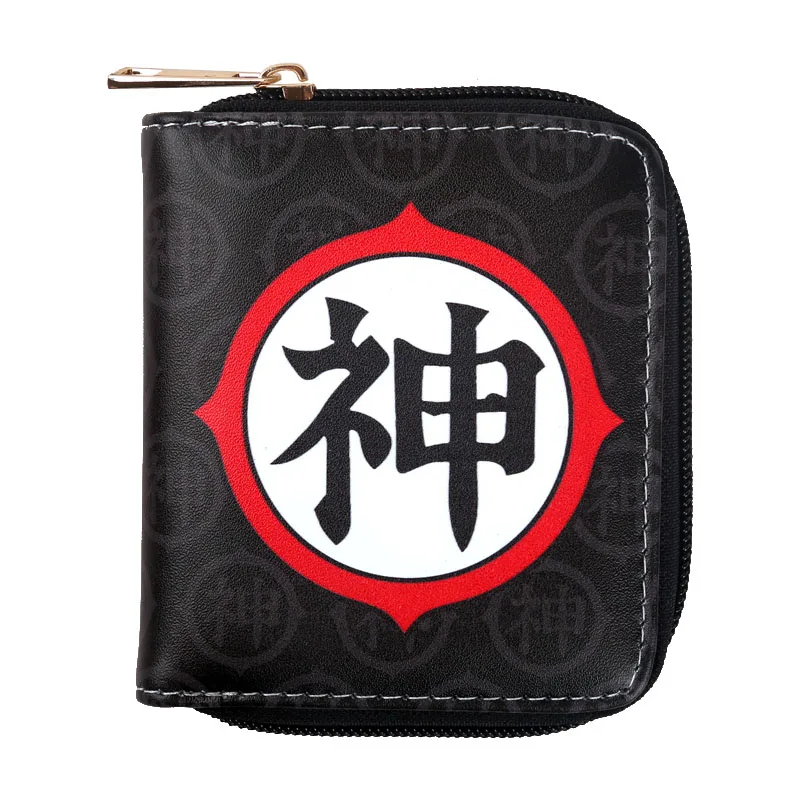 

dragon ball z Clutch bag Anime Goku Super Saiyan god Zipper Wallet Coin Purses card holder