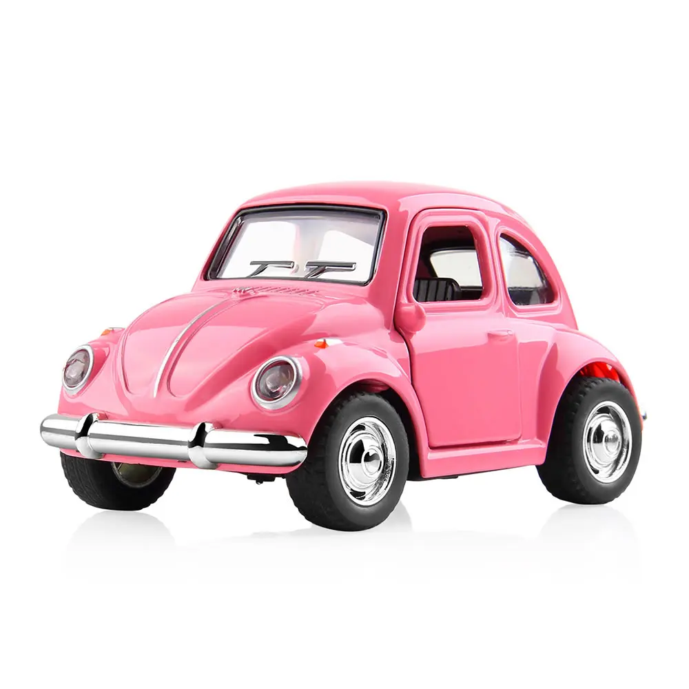 Dodoelephant 1 38 Alloy Car Toy Pull Back Diecast Metal Pink Car