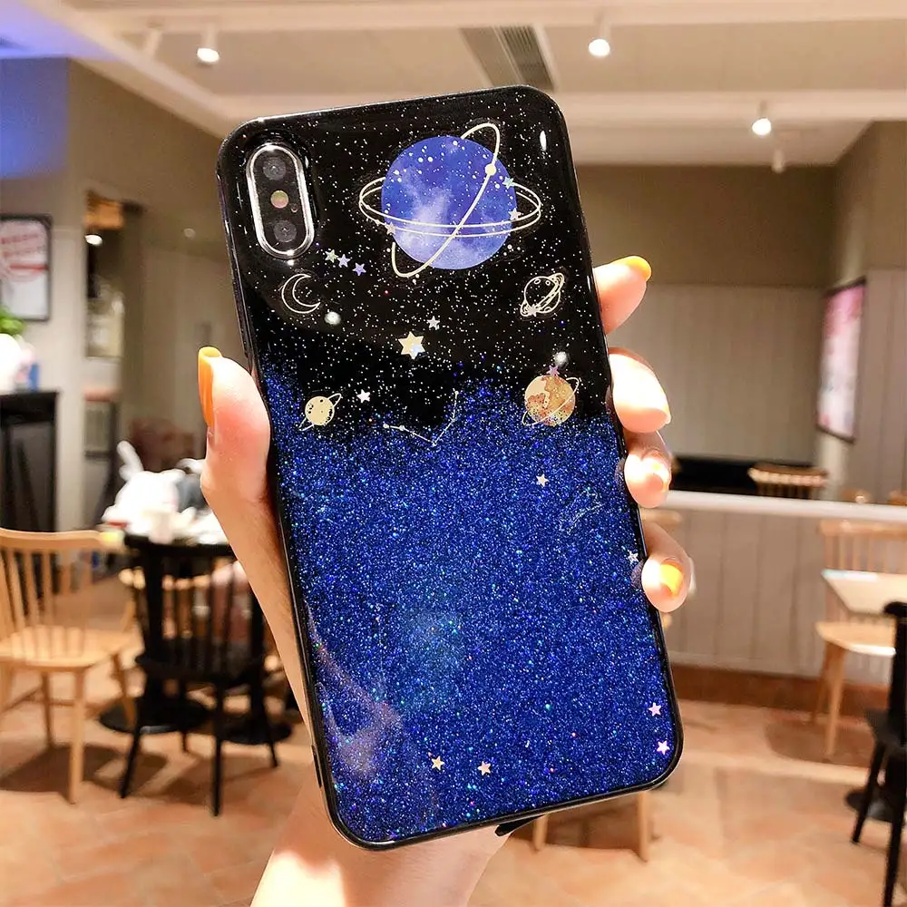 

Luxury Stars Case For iPhone 7 8 X XR Universe Pattern Case For iPhone 8 Plus 7 Plus 6 Plus 6s Plus XS MAX Cover Fundas Capa