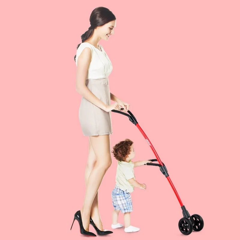 

Baby Walker Portable stroller dolly Leash Harness Assistant Kids Learning Walking Push Pull Strollers belt anti-fall balance toy