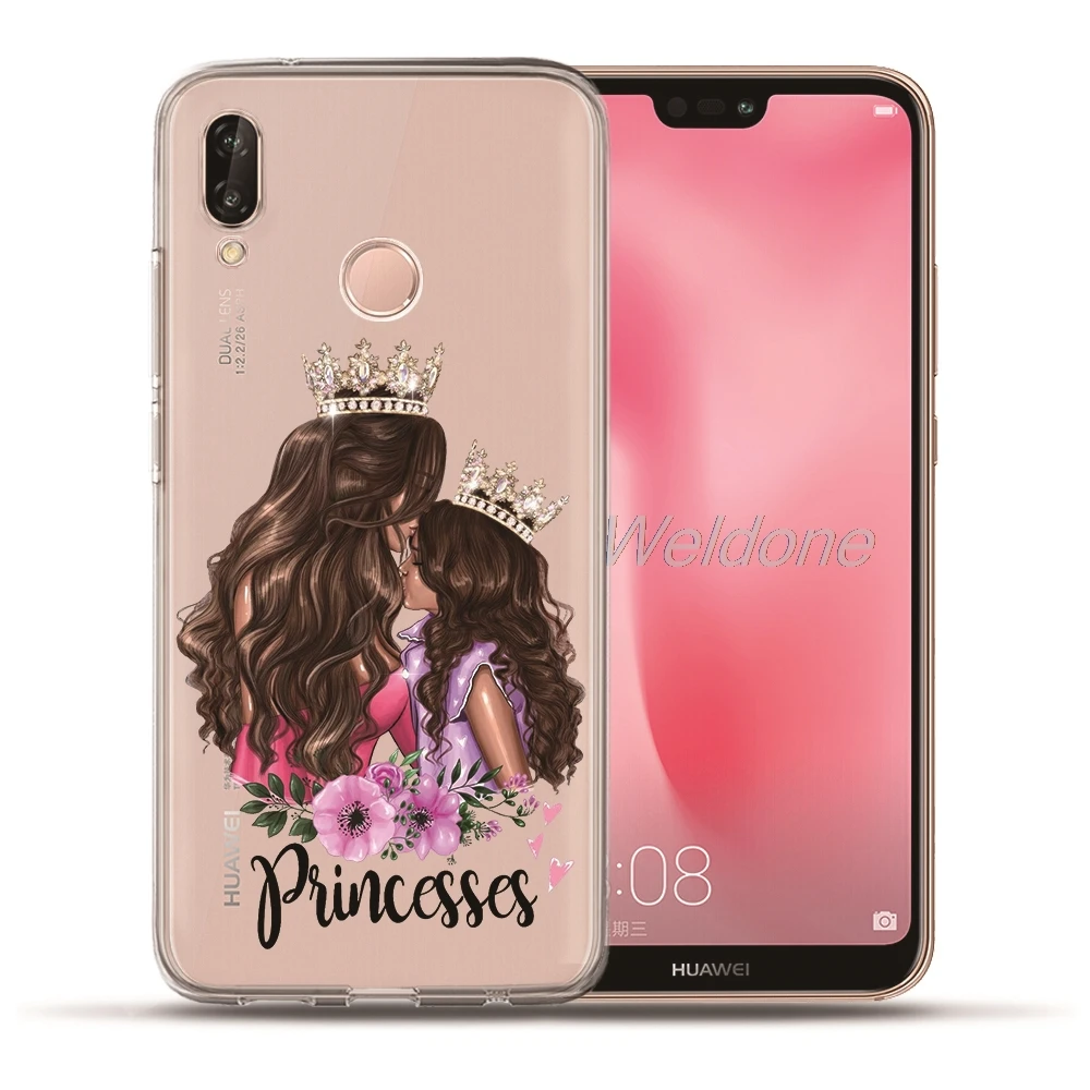 Модный телефон Super Mom baby girl для huawei P20 Lite Pro P10 Plus P8 P9 Lite P Smart honor 9 6A 6X семейный чехол Etui