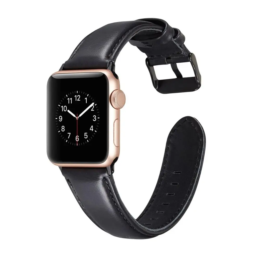 Ремешок для часов Ktab для Apple Watch 38 42 мм сменный ремешок из натуральной кожи совместим с Apple Watch 1 2 3 4