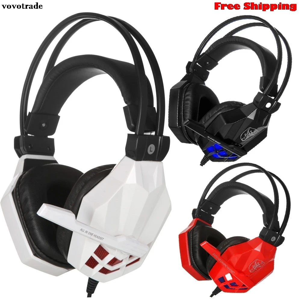Surround Stereo Gaming Headset Headband Headphone Earphone USB 3.5mm with Mic for PC Free Shipping Drop Shipping 20 Surround Stereo Gaming Headset Headband Headphone Earphone USB 3.5mm with Mic for PC Free Shipping Drop Shipping 20