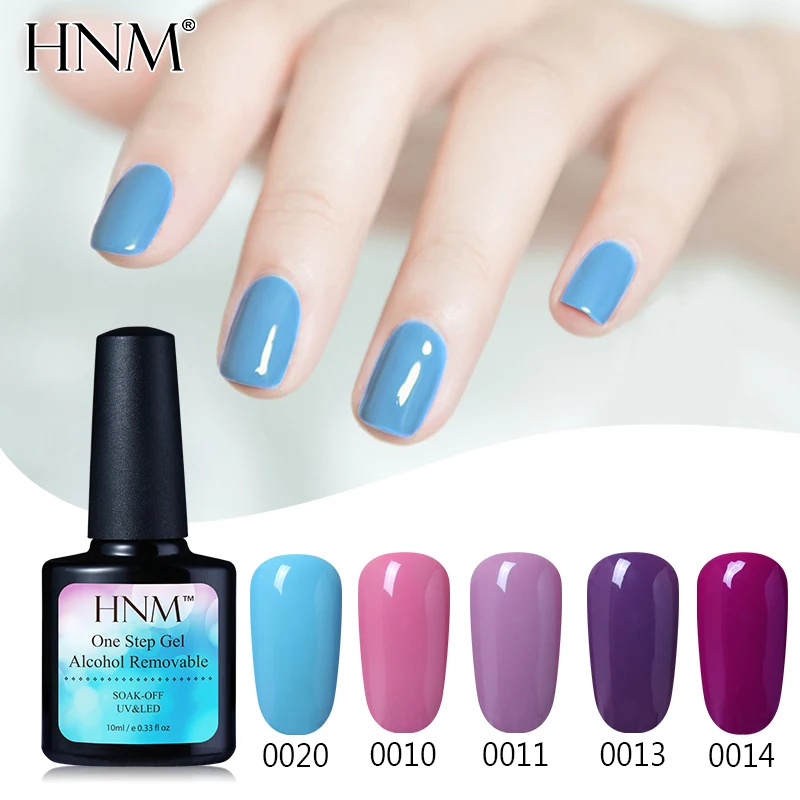 

HNM 10ML Nail Polish 3 in 1 Painting Gellak Alcohol Removable One Step Gelpolish Long Last Soak Off Nail Polish Hybrid Varnish