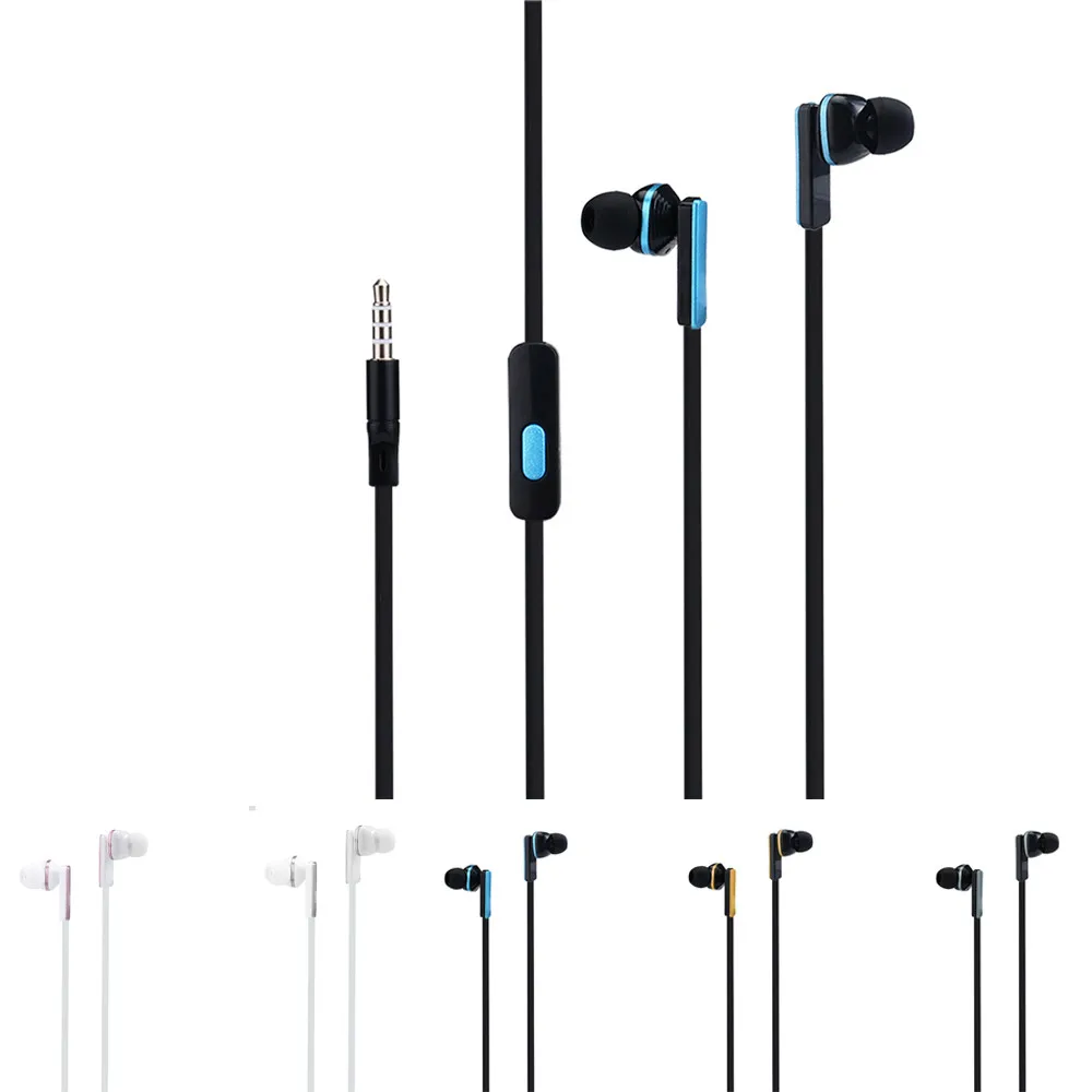 

New Universal 3.5mm In-Ear Stereo Earbuds Earphone Headset with Mic For Cell Phone PC Samsung for Xiaomi auriculares con cabl1.0