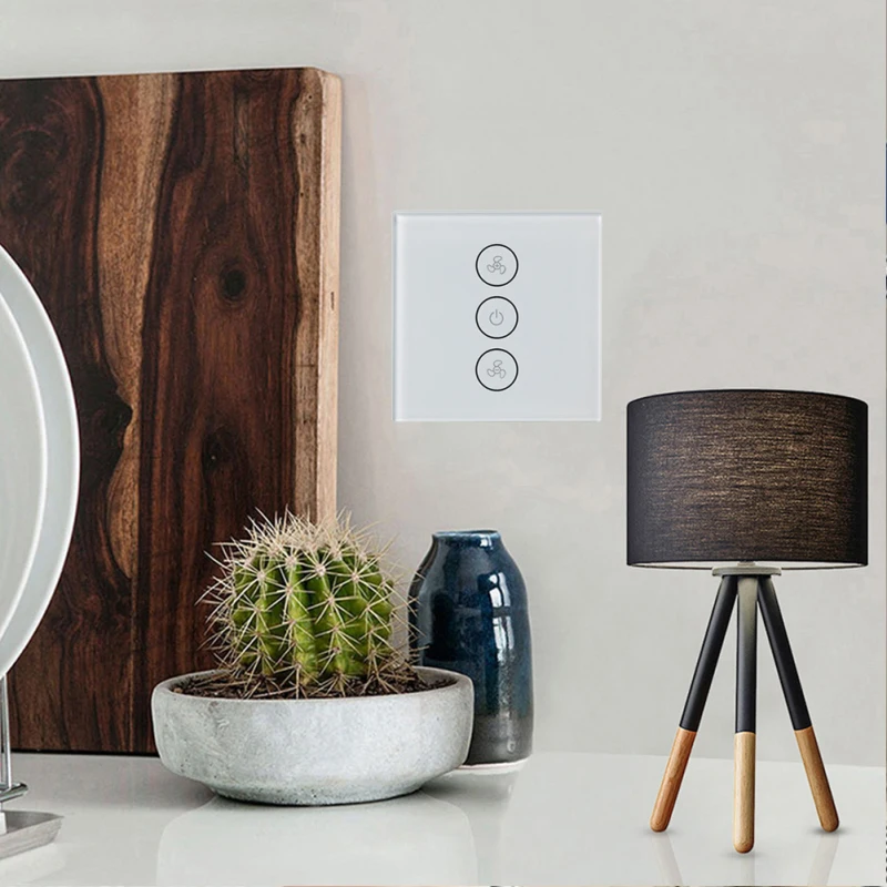 Сенсорный выключатель Smart ПДУ для умного дома, с таймером, совместим с Alexa и Google вентилятор панель настенный прерыватель Wi Fi выключатель света ЕС стандартный работает с Alexa Google дома