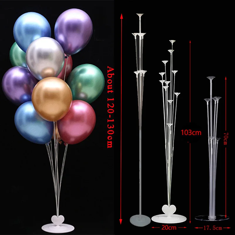 

70/100/130cm Balloons Stand Holder Kids Happy Birthday Party Decor Balloon Arch Stick Ballon Accessories Wedding Decor Supplies