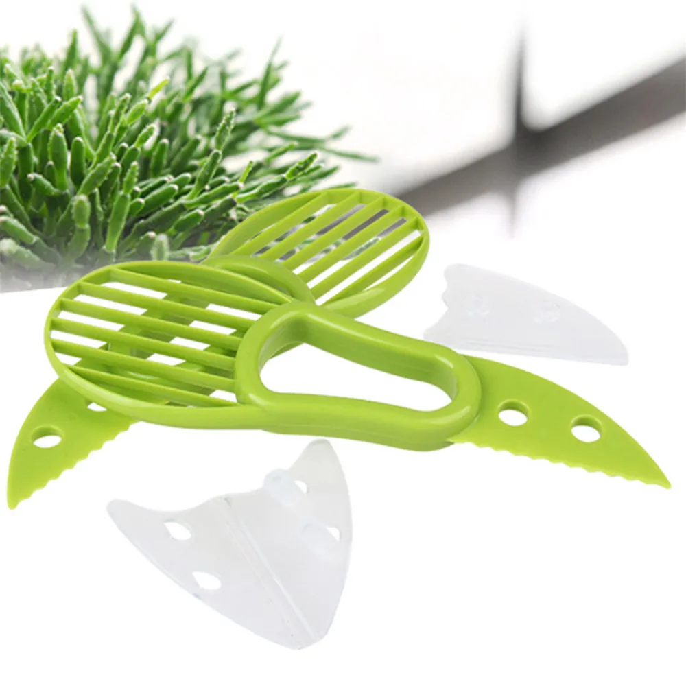 

3-in-1 Avocado Slicer Multi-functional Fruit Cutter Knife Corer Pulp Separator Shea Butter Knife Kitchen Gadgets Tools