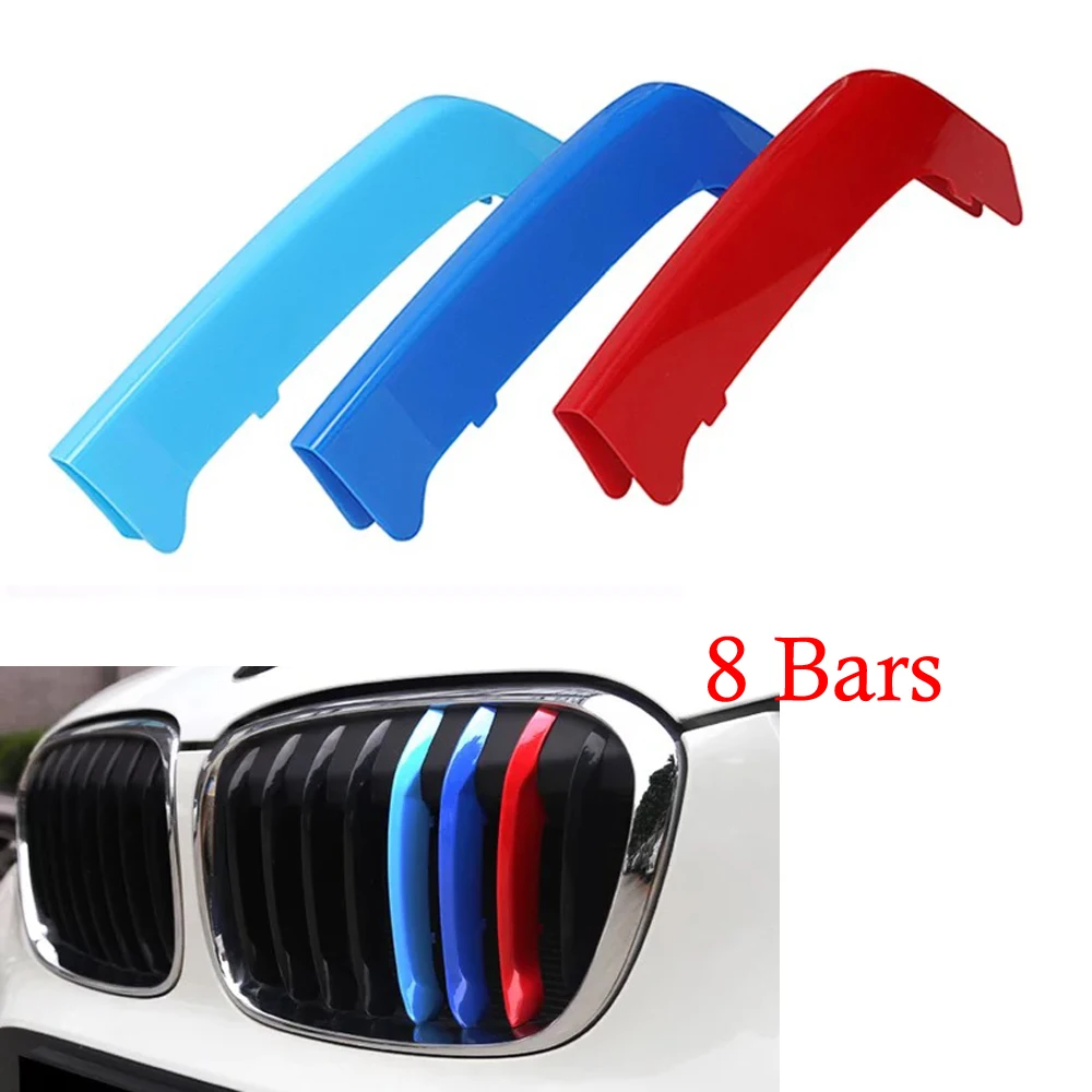 New Styling M Color Sport Type Car Front Plastic Kidney Grill Bar Cover