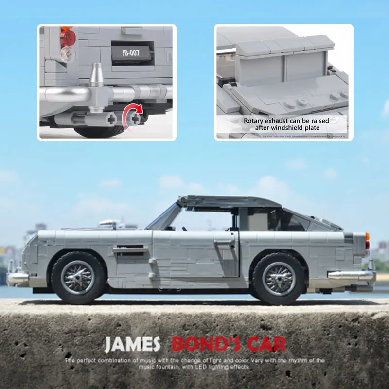 LEPIN 21046 James Bond Aston Martin DB5 Compatible With Legoing 10262 Set Building Blocks Bricks Educational Toys DIY Christmas LEPIN 21046 James Bond Aston Martin DB5 Compatible With Legoing 10262 Set Building Blocks Bricks Educational Toys DIY Christmas