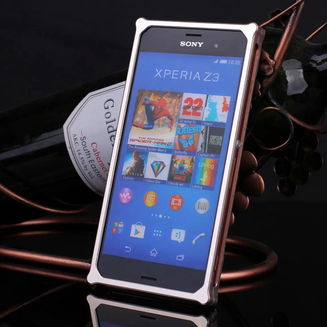Металлический Алюминиевый Чехол TX для Sony Z3 защитный чехол Xperia D6603 D6633 с